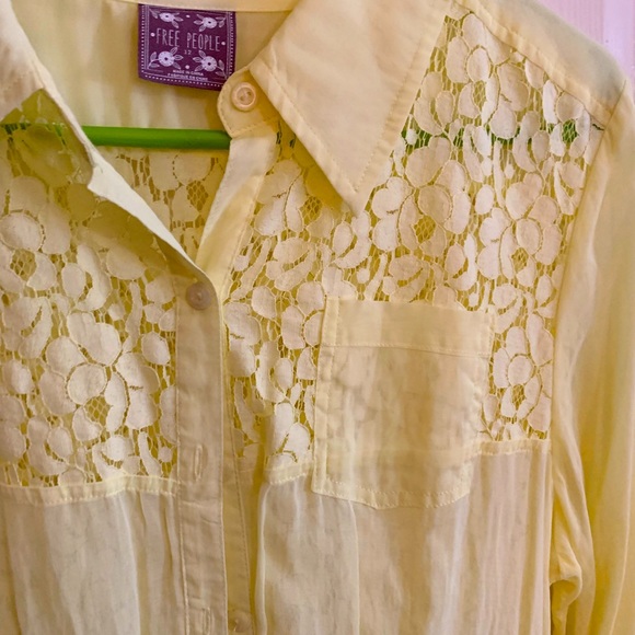 Free People Size 12 Lace Top - Picture 1 of 10